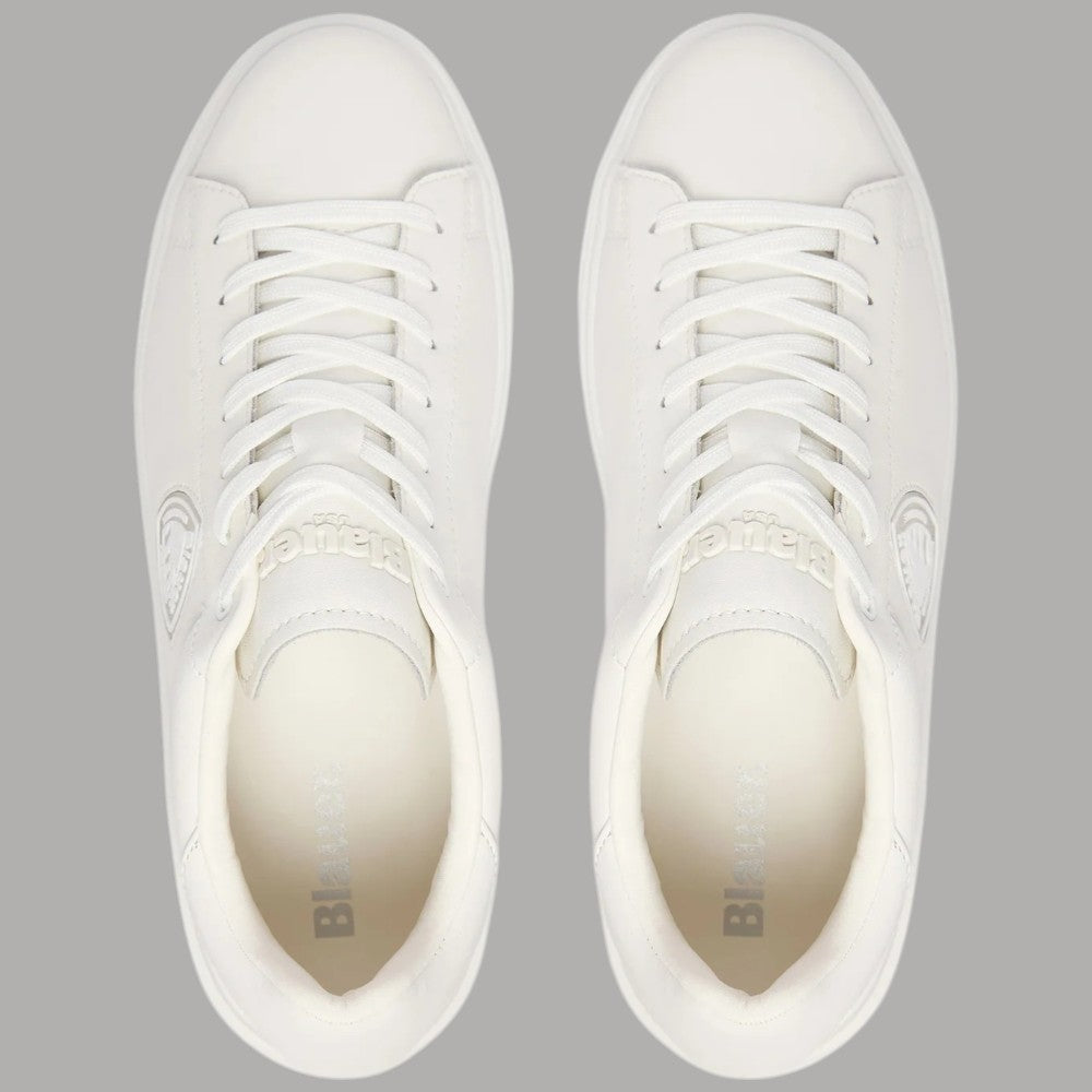 BLAUER sneakers bianche in pelle BUCK art. S6BUCK07 - Prodotti di Classe