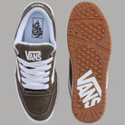 Sneaker Vans Hylane con interno logo Vans e suola waffle in gomma marrone-arancio