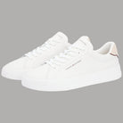 Sneakers in Pelle Bianche Scarpe Tommy Hilfiger con Dettaglio Beige - Prodotti di Classe