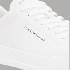 Sneakers in Pelle Bianche Scarpe Tommy Hilfiger con Dettaglio Beige - Prodotti di Classe