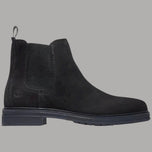 Stivaletto Chelsea in nabuk scuro con elastici laterali e suola antiscivolo