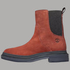 Stivaletti Chelsea da donna Timberland, stivaletto rosso con elastico nero e suola spessa