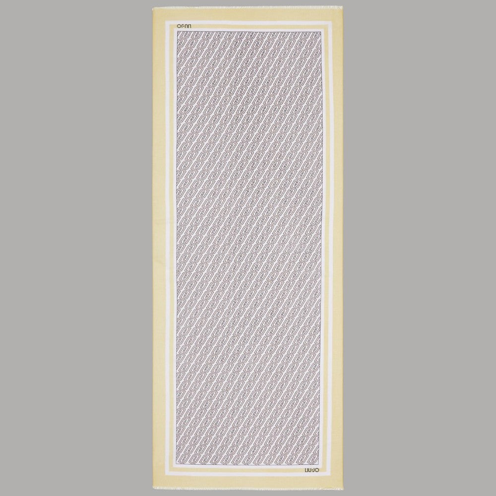 Stola Liu Jo Eleganza Logo All-Over 70x180 cm - Prodotti di Classe