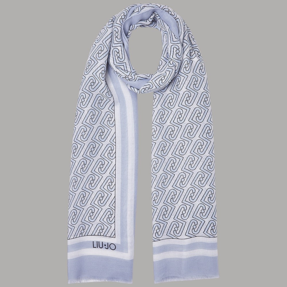 Stola Liu Jo Eleganza Logo All-Over 70x180 cm - Prodotti di Classe