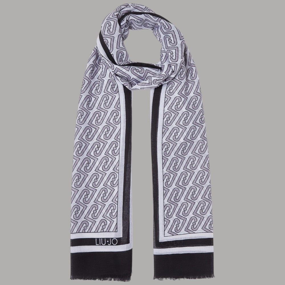 Stola Liu Jo Eleganza Logo All-Over 70x180 cm - Prodotti di Classe