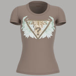 Stylish T-shirt Guess in Cotone Slim Logo Borchie Fiorite - Prodotti di Classe
