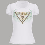 Stylish T-shirt Guess in Cotone Slim Logo Borchie Fiorite - Prodotti di Classe