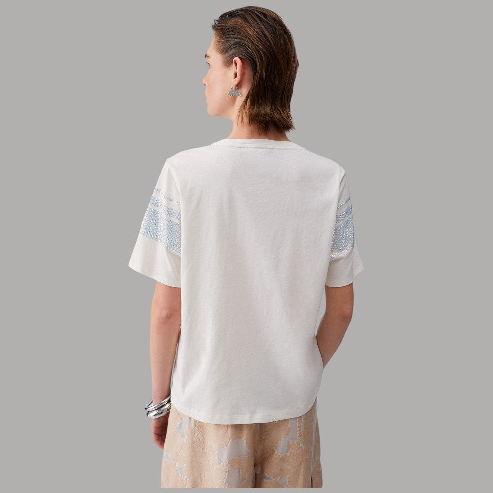 Liu Jo t-shirt con strass applicati TA6267JS923 - Prodotti di Classe