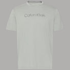 T-shirt Calvin Klein bianca in cotone con logo sul petto