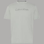 T-shirt Calvin Klein bianca in cotone con logo sul petto