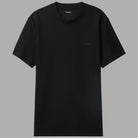 T-shirt Calvin Klein nera, girocollo e maniche corte, logo frontale