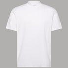 T-shirt Calvin Klein bianca, girocollo e maniche corte, logo frontale