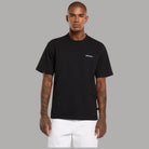 T-shirt Dickies nera a maniche corte con logo sul petto, vestibilità rilassata