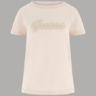 T-shirt Guess in Cotone Boxy con Logo 3D Ricamato - Prodotti di Classe