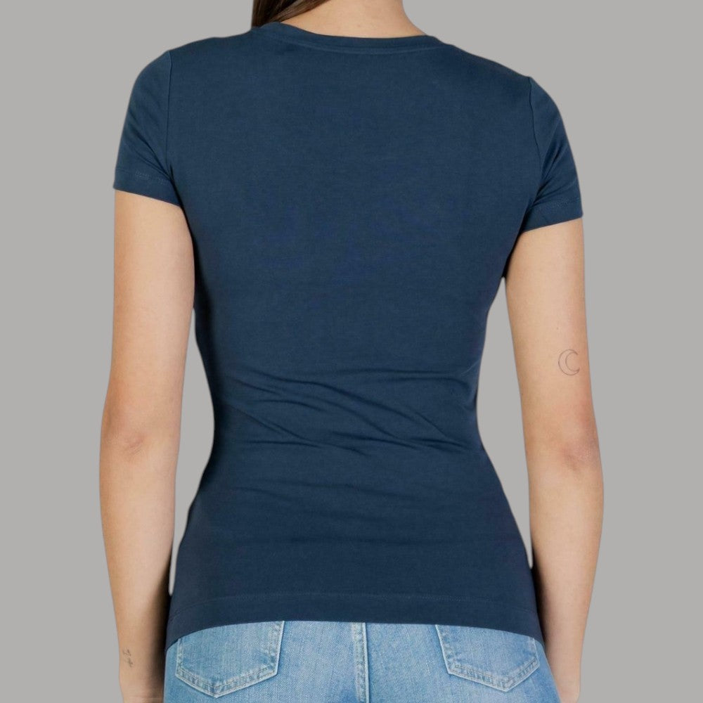 T-shirt Guess Logo Strass Cotone Slim Fit - Prodotti di Classe