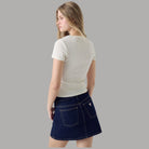 T-shirt Guess GJ Serafino Cropped Quadretti con Bottoni e Logo - Prodotti di Classe
