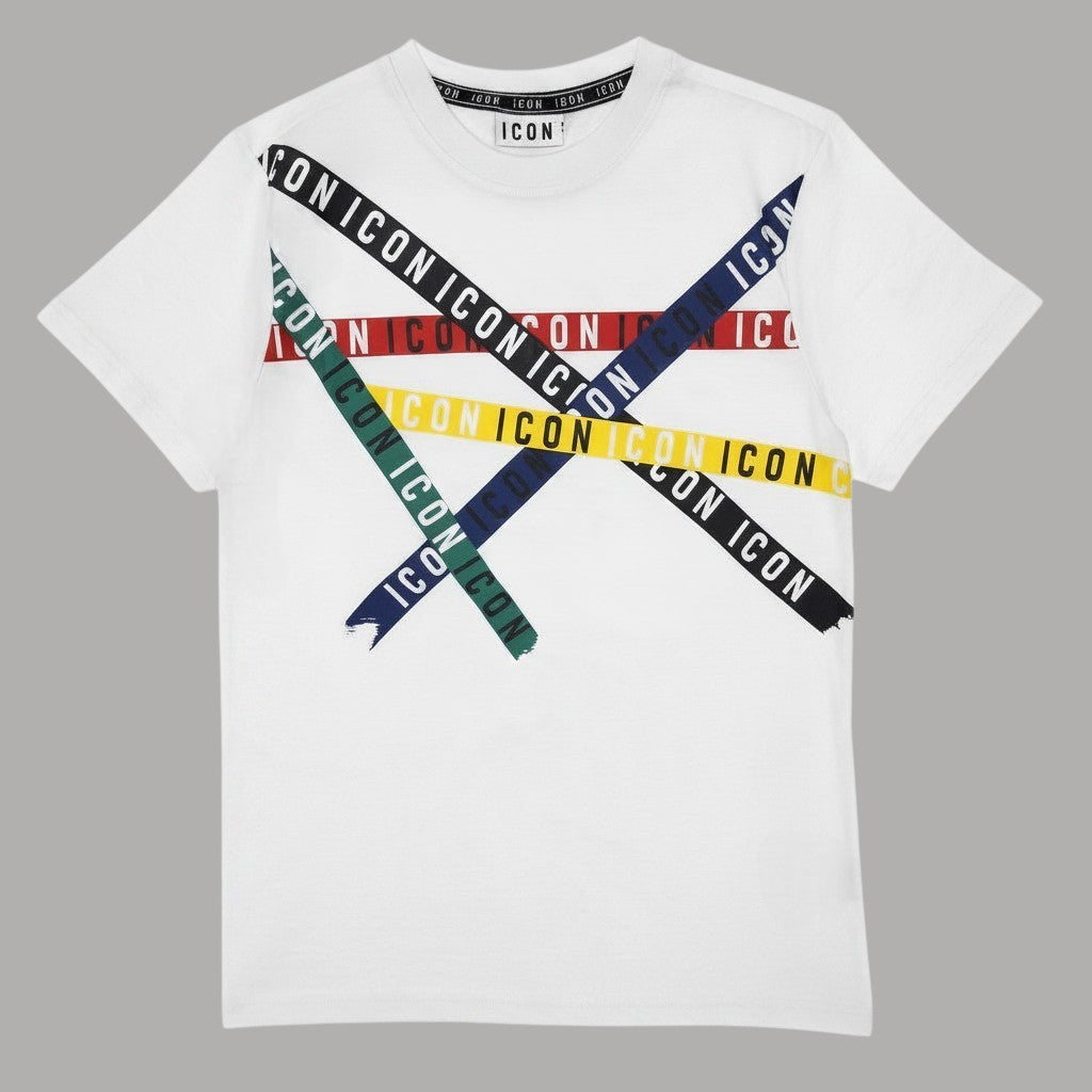 ICON t-shirt stampa intreccio IUT011 - Prodotti di Classe