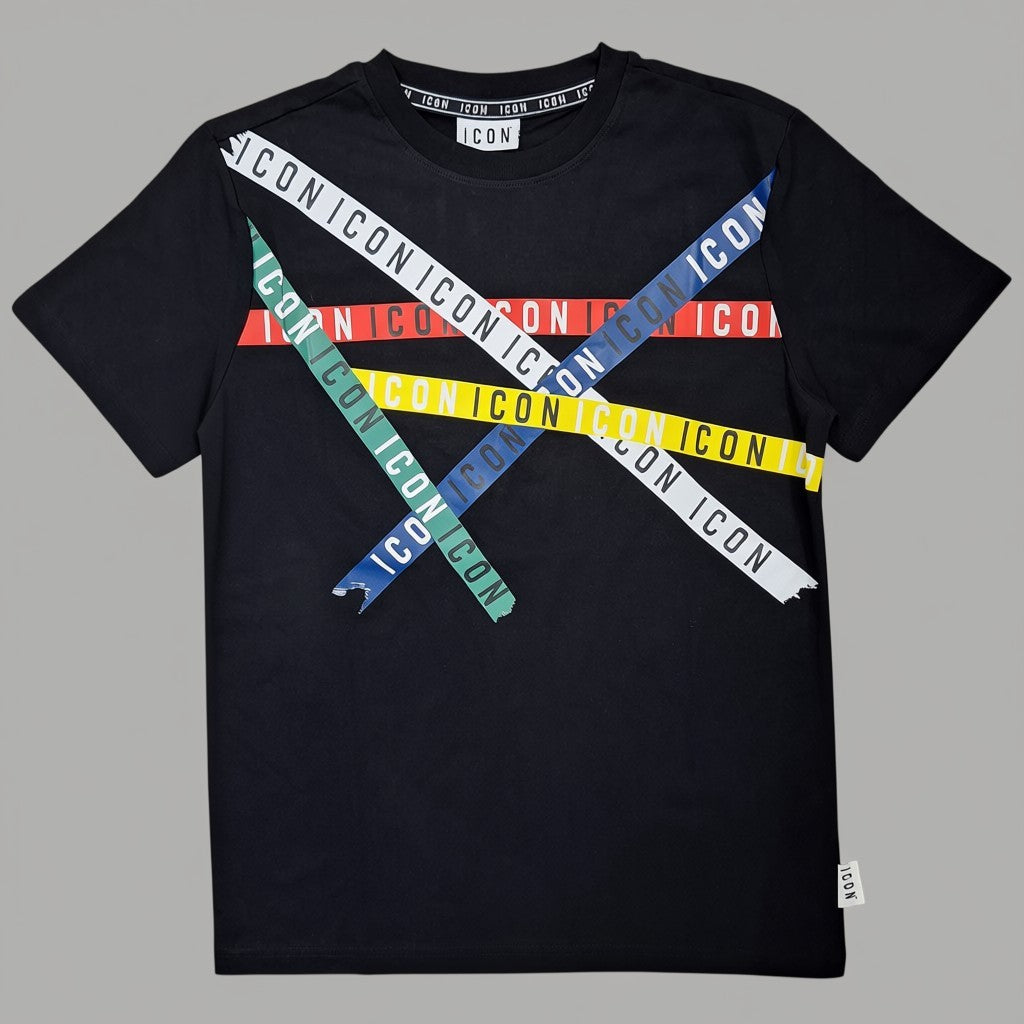 ICON t-shirt stampa intreccio IUT011 - Prodotti di Classe