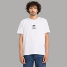 T-shirt di cotone bianca Timberland con logo stampato sul petto