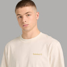T-shirt Timberland bio bianca, logo piccolo e scollo rotondo