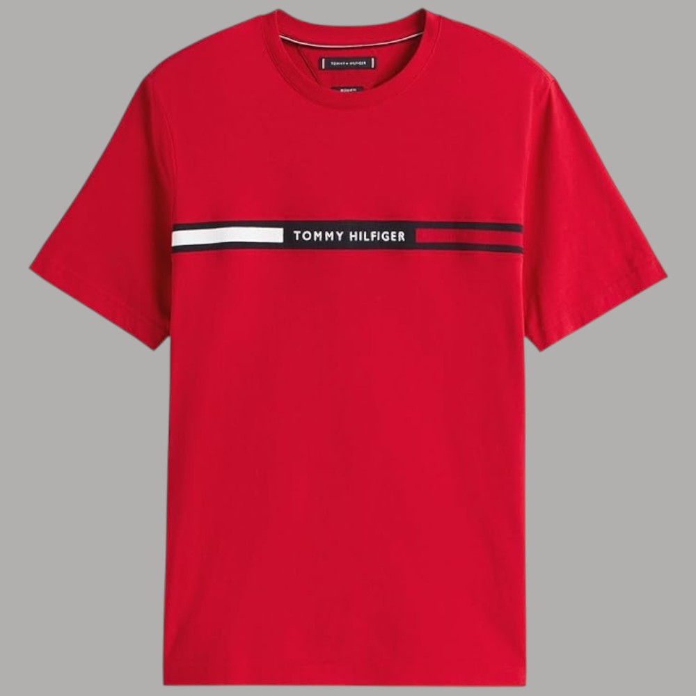 Tommy Hilfiger t-shirt logo con banda MW0MW36498 - Prodotti di Classe