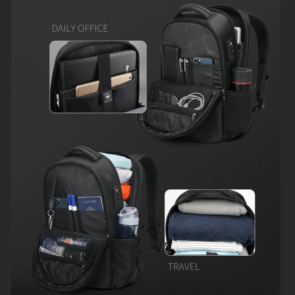 Tigernu zaino da viaggio e lavoro T-B3105 3A nero Zaini Tigernu