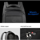 Tigernu zaino da viaggio e lavoro T-B3599 nero Zaini Tigernu