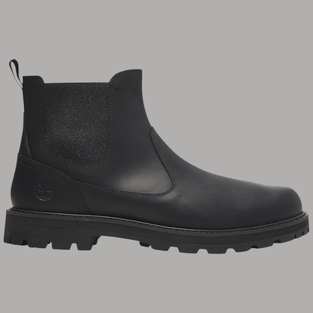 Stivale Chelsea nero Timberland con elastici laterali e suola scanalata