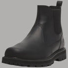 Stivale Chelsea nero Timberland vista frontale con elastico laterale e suola spessa