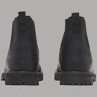 Stivale Chelsea nero Timberland posteriore con pull tab e suola a tacchetti