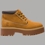 Stivale Timberland giallo alto in nabuk con lacci e suola platform robusta