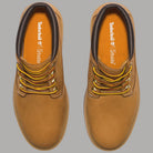 Stivali Timberland gialli con stringhe gialle e interno color marrone