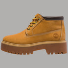 Stivale Timberland giallo impermeabile in nabuk, suola platform, lacci
