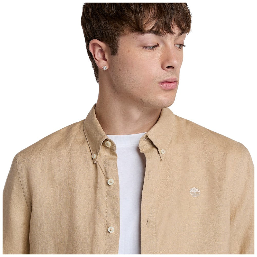 Timberland camicia di lino safari Mill Brook TB0A2DC3Y94 Camicie Timberland