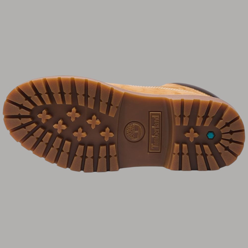 Suola dello stivale donna impermeabile con battistrada scanalato e logo Timberland