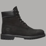 Scarponcini impermeabili Timberland neri alti con lacci e puntale in gomma