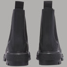 Stivaletto Chelsea Timberland in pelle nera vista posteriore con tacco robusto