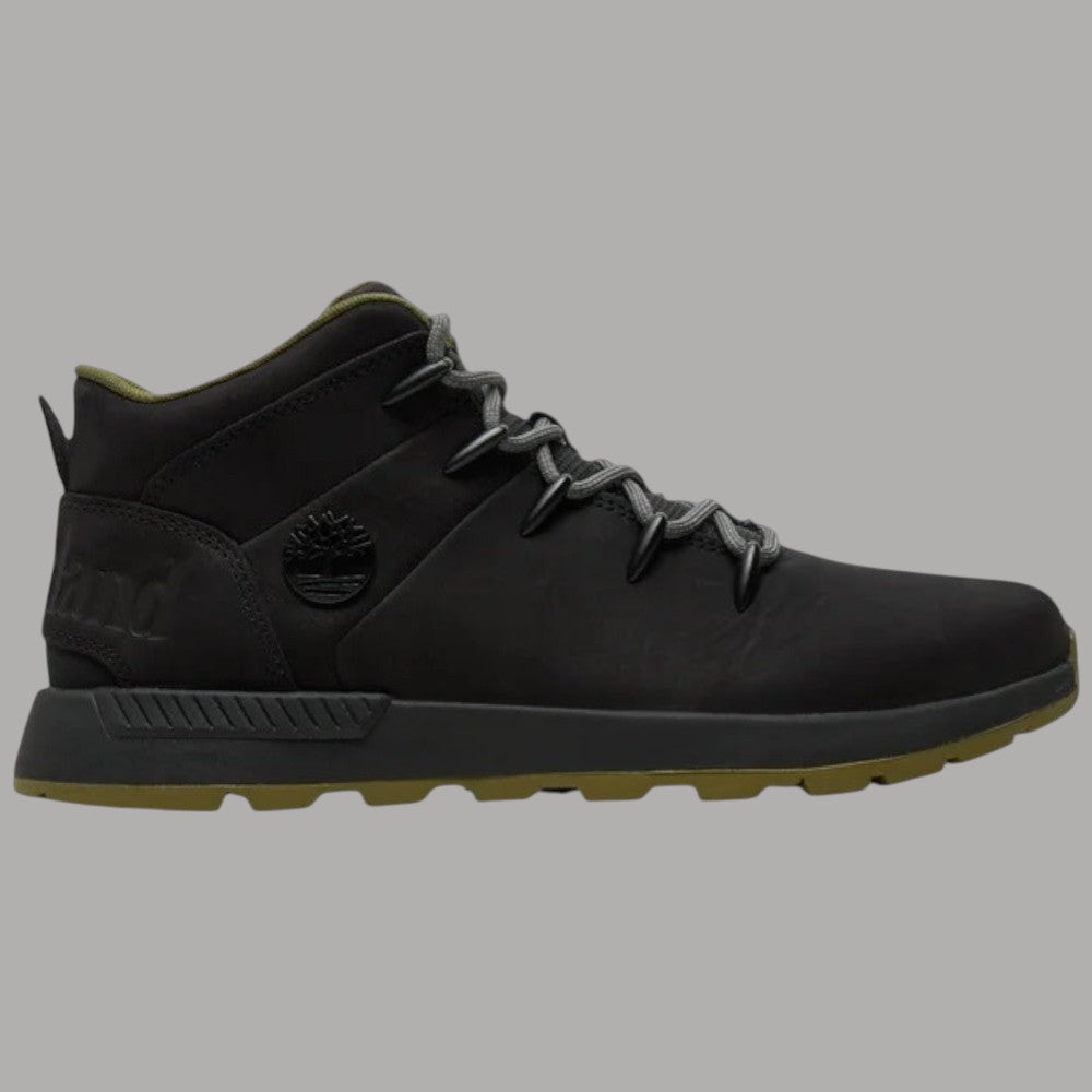 Stivaletto stringato Timberland Sprint Trekker Mid nero, lacci e suola in gomma