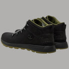 Stivaletto Mid nero con logo sul lato, collarino imbottito e suola gommata