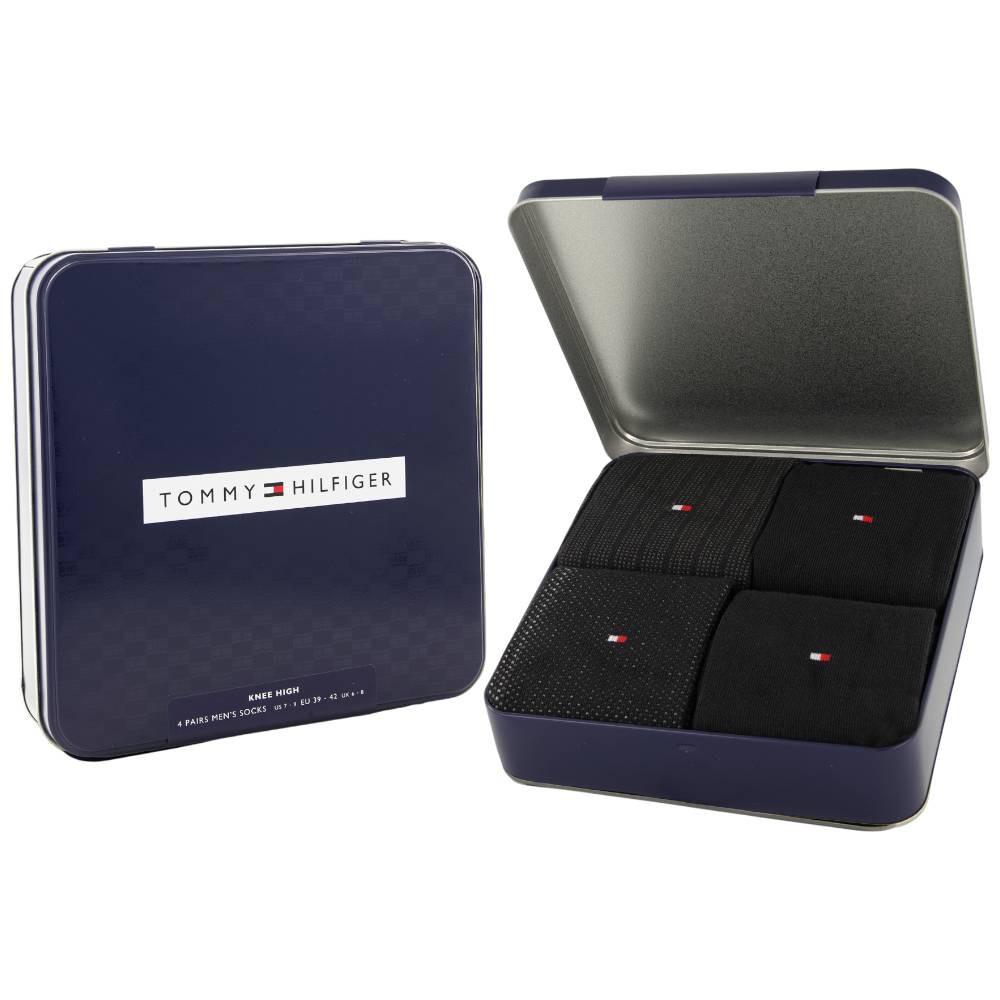 Tommy Hilfiger 4 paia di calzini neri al ginocchio 701235378002 - Prodotti di Classe