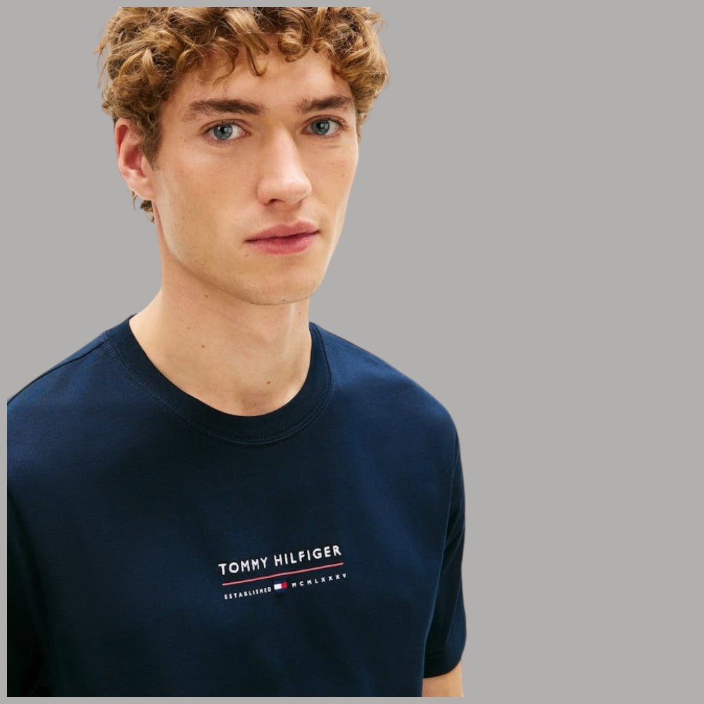 Tommy Hilfiger t-shirt logo centrale MW0MW42363 - Prodotti di Classe