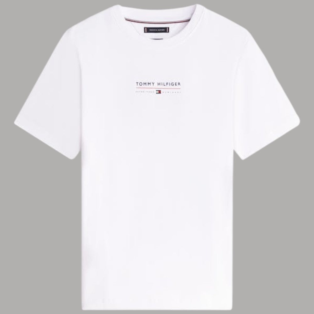 Tommy Hilfiger t-shirt logo centrale MW0MW42363 - Prodotti di Classe