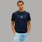 Tommy Hilfiger t-shirt con logo stampato MW0MW42365 - Prodotti di Classe