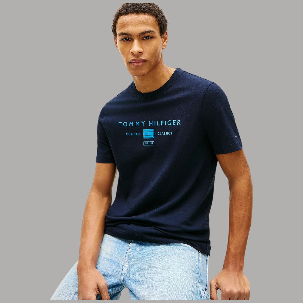 Tommy Hilfiger t-shirt con logo stampato MW0MW42365 - Prodotti di Classe