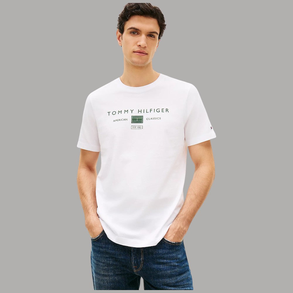 Tommy Hilfiger t-shirt con logo stampato MW0MW42365 - Prodotti di Classe
