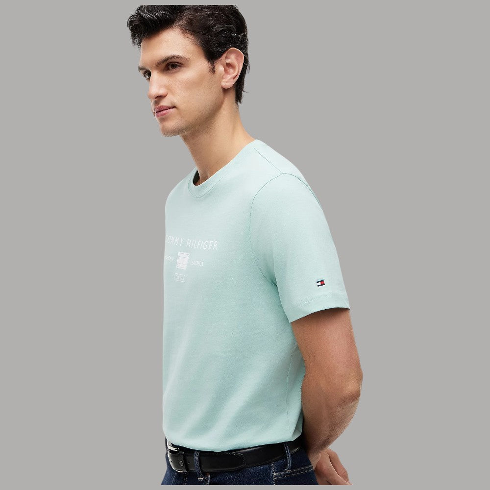 Tommy Hilfiger t-shirt con logo stampato MW0MW42365 - Prodotti di Classe