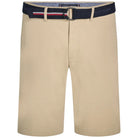 Tommy Hilfiger bermuda in twill beige con cintura MW0MW24874RBT Bermuda Tommy Hilfiger