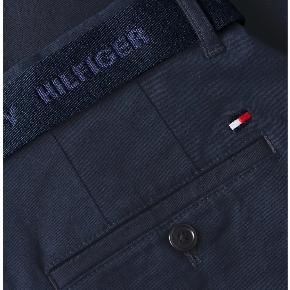 Tommy Hilfiger bermuda in twill blu con cintura MW0MW24874DW5 Bermuda Tommy Hilfiger