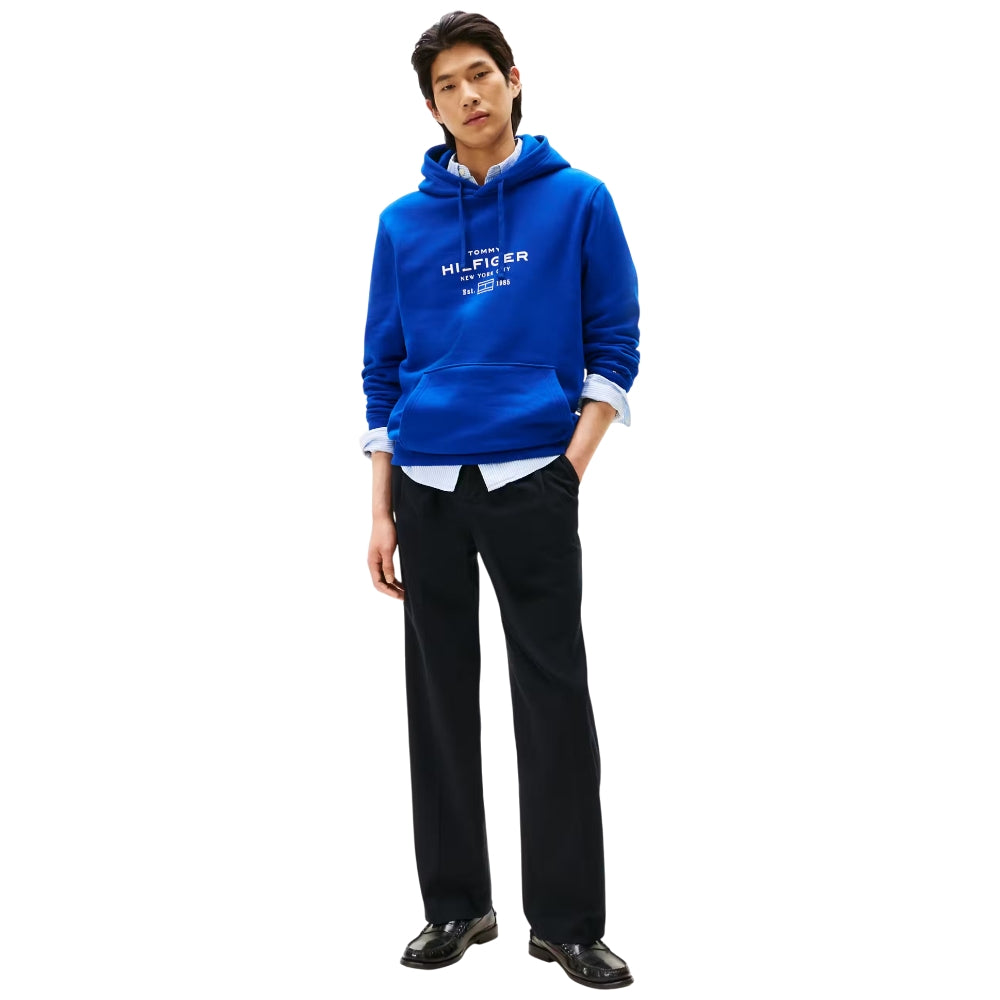 Tommy Hilfiger felpa blu royal con cappuccio MW0MW40864D03 - Prodotti di Classe