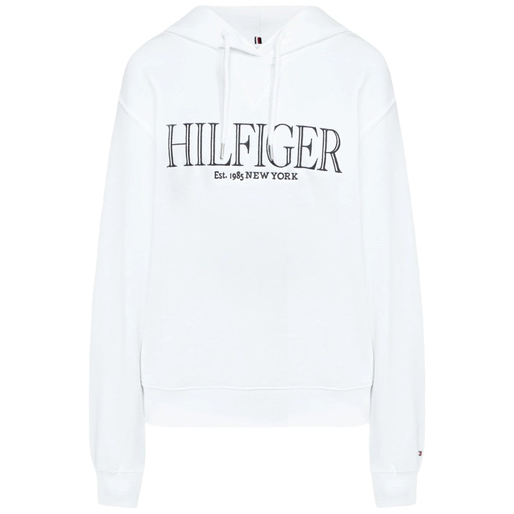 Tommy Hilfiger felpa cappuccio bianca WW0WW41042 Felpe Tommy Hilfiger